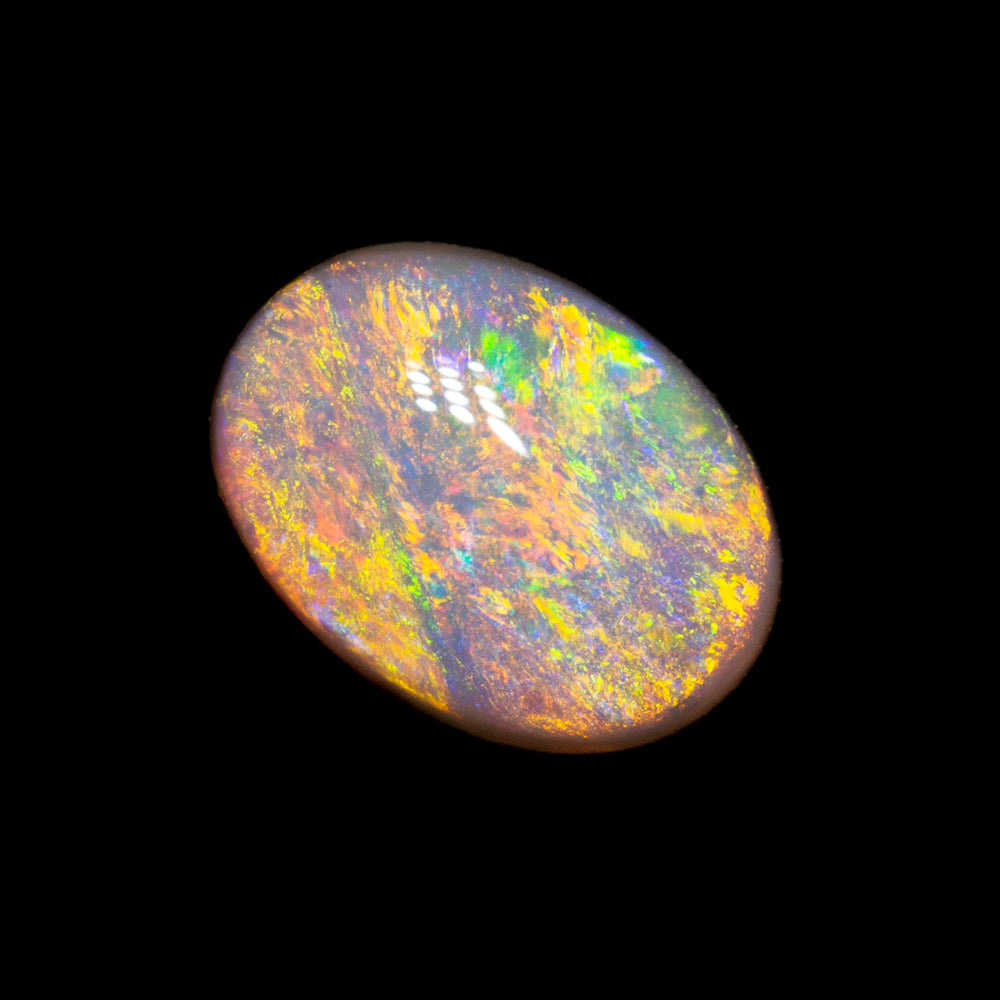 0.73 ct dark opal 7.4x5.4x2.9mm