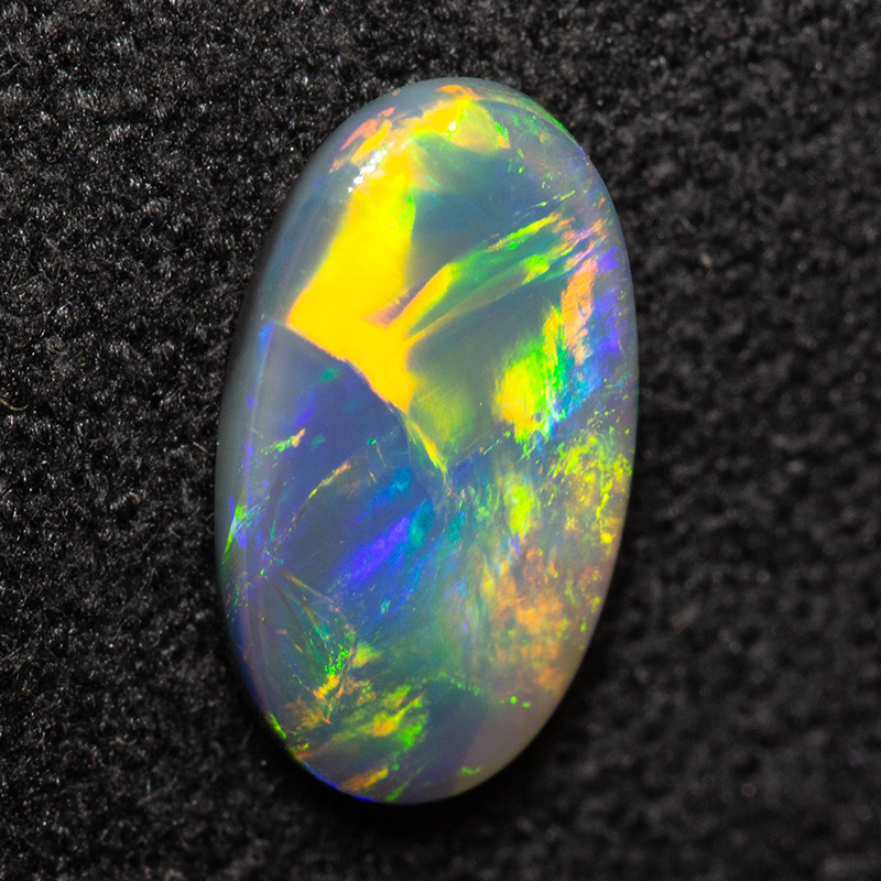 0.76 ct black opal 9.2x5.4x2.3mm