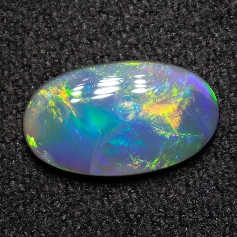 0.76 ct black opal 9.2x5.4x2.3mm