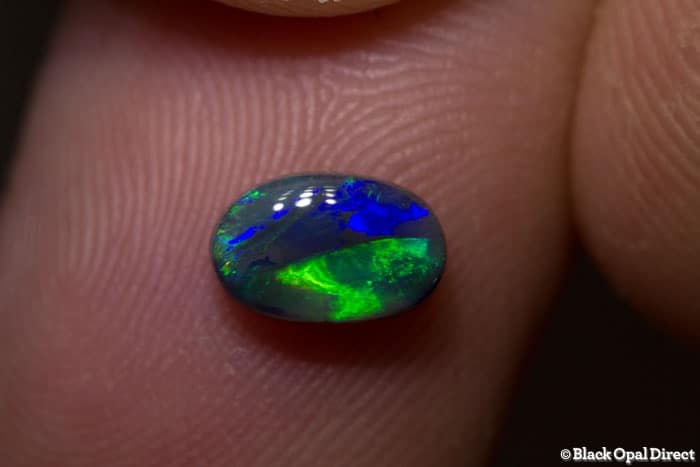 0.76 ct black opal 8x5x3mm