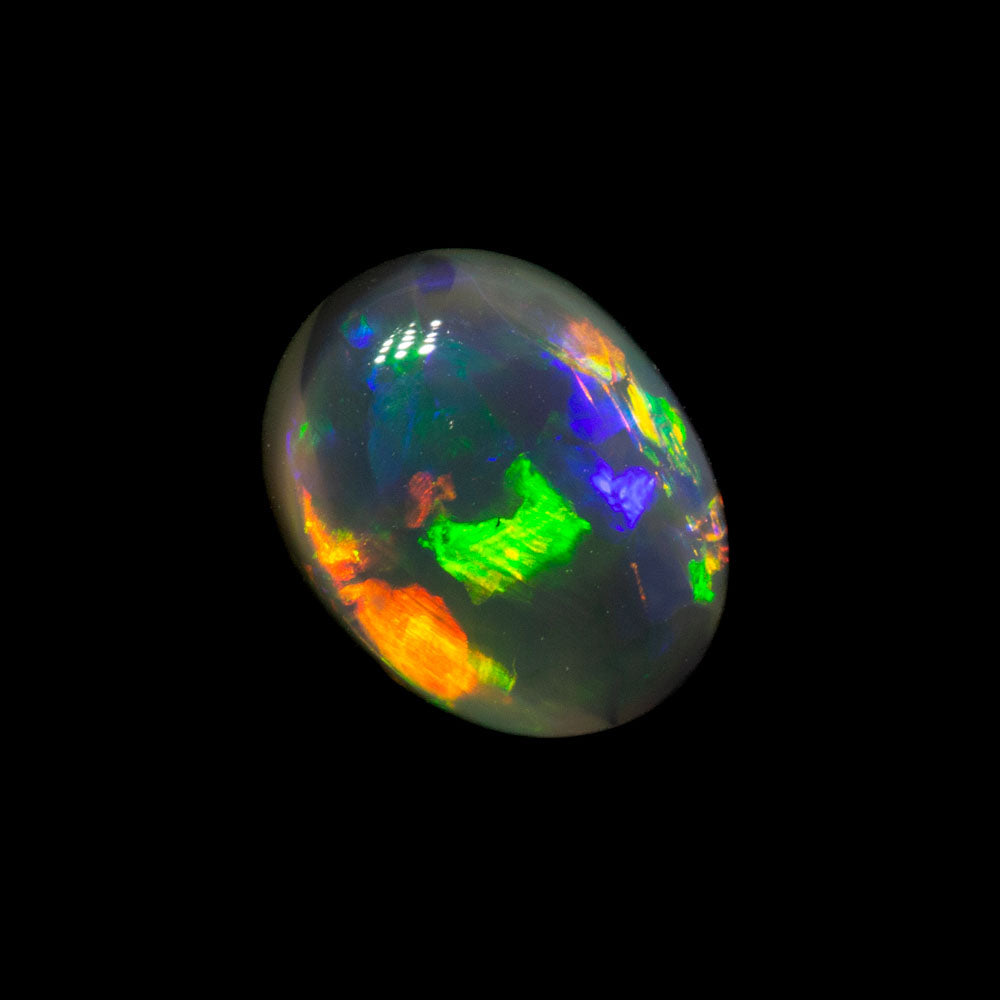 0.78 ct dark opal 7x5.6x3mm