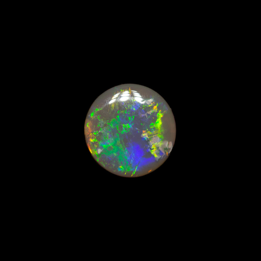 0.78 ct dark opal 6.5x6.4x2.5mm