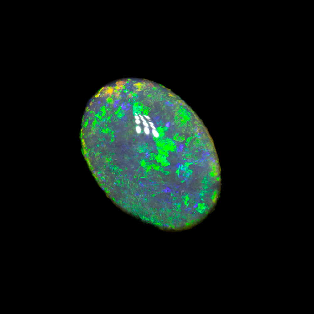 0.79 ct black opal 7.4x5.3x3.2mm