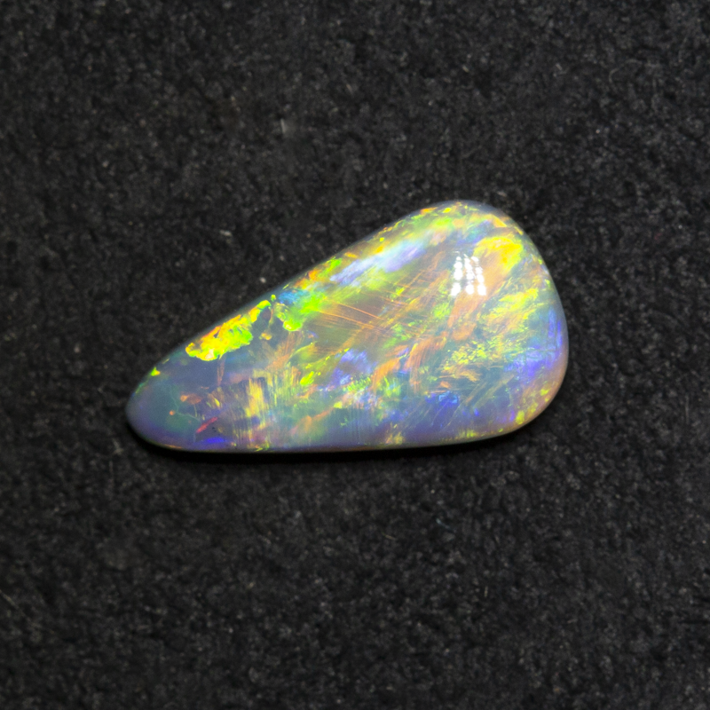 0.80 ct dark opal 10.1x5.5x2.7mm