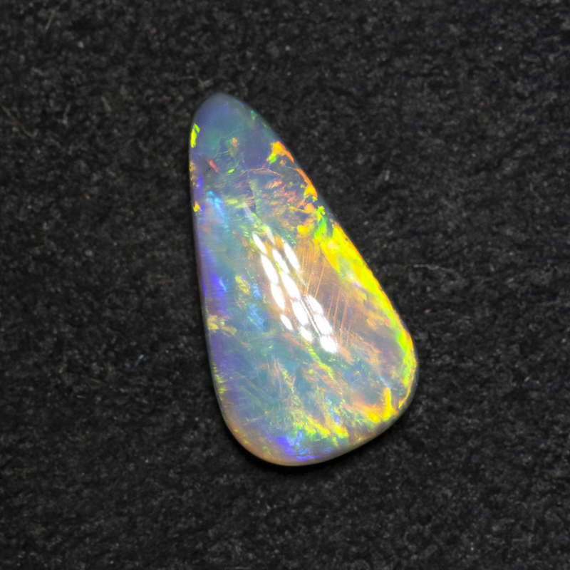 0.80 ct dark opal 10.1x5.5x2.7mm