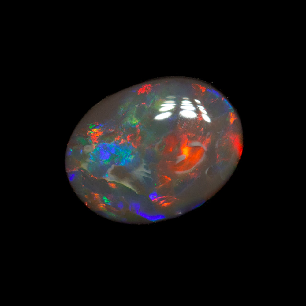 0.80 ct black opal 8.2x6.3x2.4mm