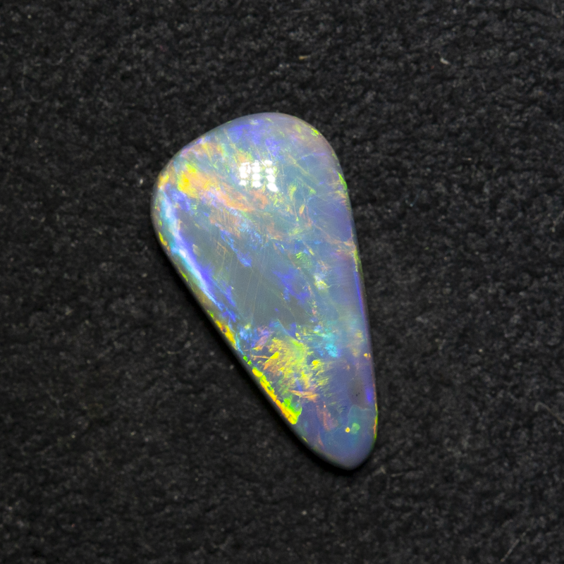 0.80 ct dark opal 10.1x5.5x2.7mm