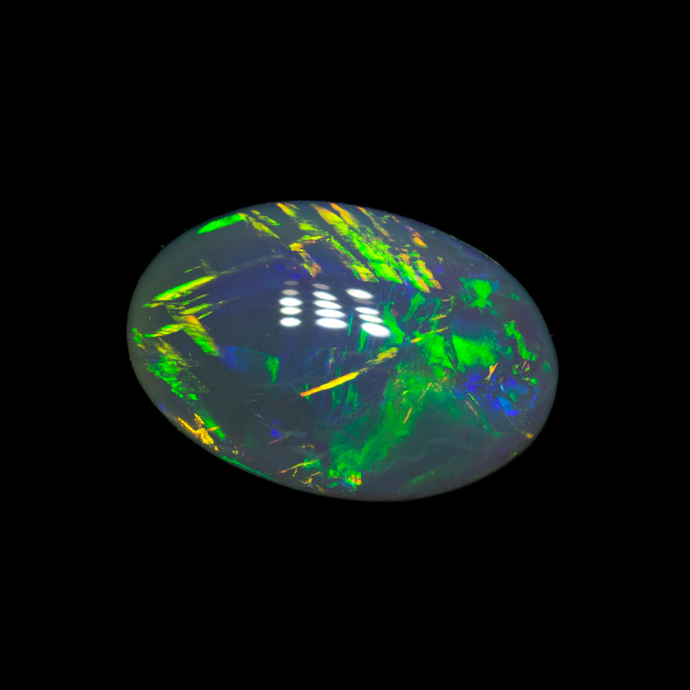 0.81 ct dark opal 7.8x5.3x3mm