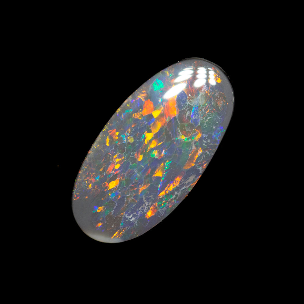 0.81 ct black opal 10.3x5.3x2.1mm