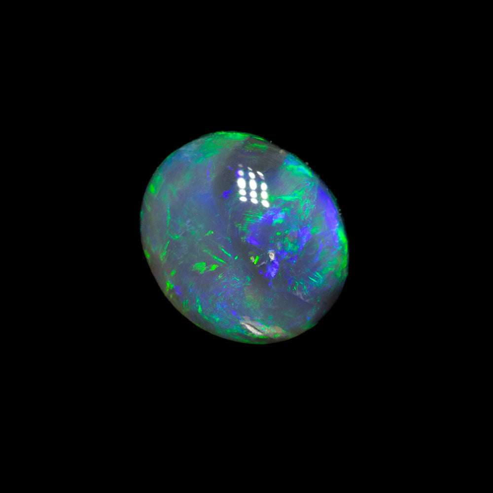 0.82 ct dark crystal opal 7x6.1x3mm