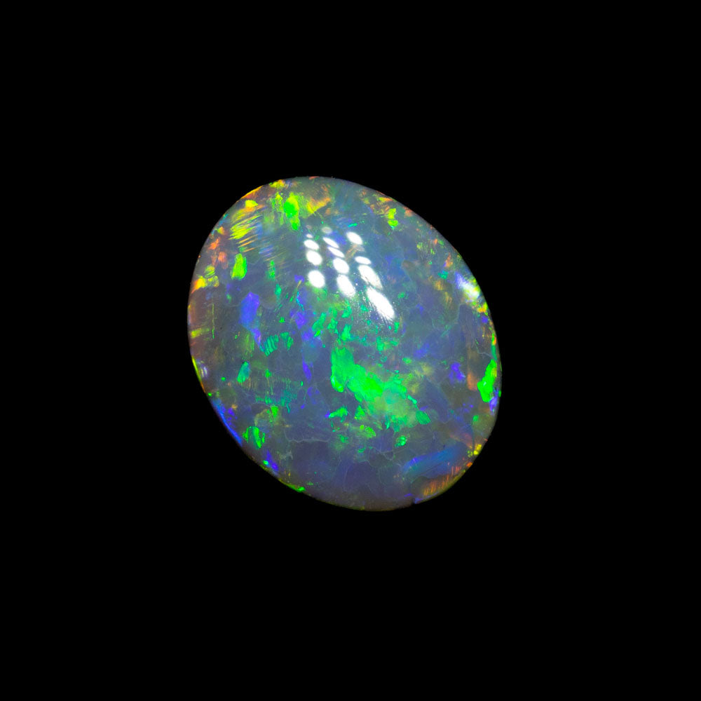 0.83 ct double-sided dark opal 7.5x6.2x2.8mm