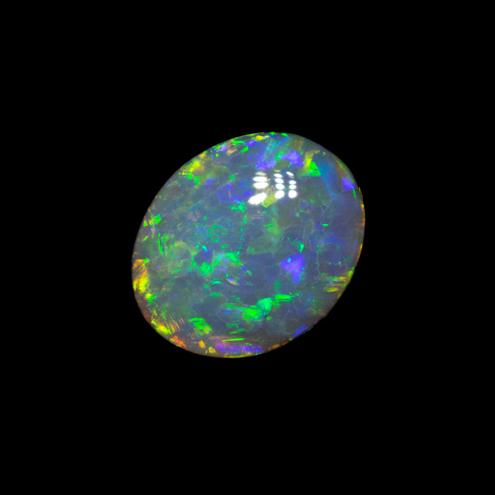 0.83 ct double-sided dark opal 7.5x6.2x2.8mm