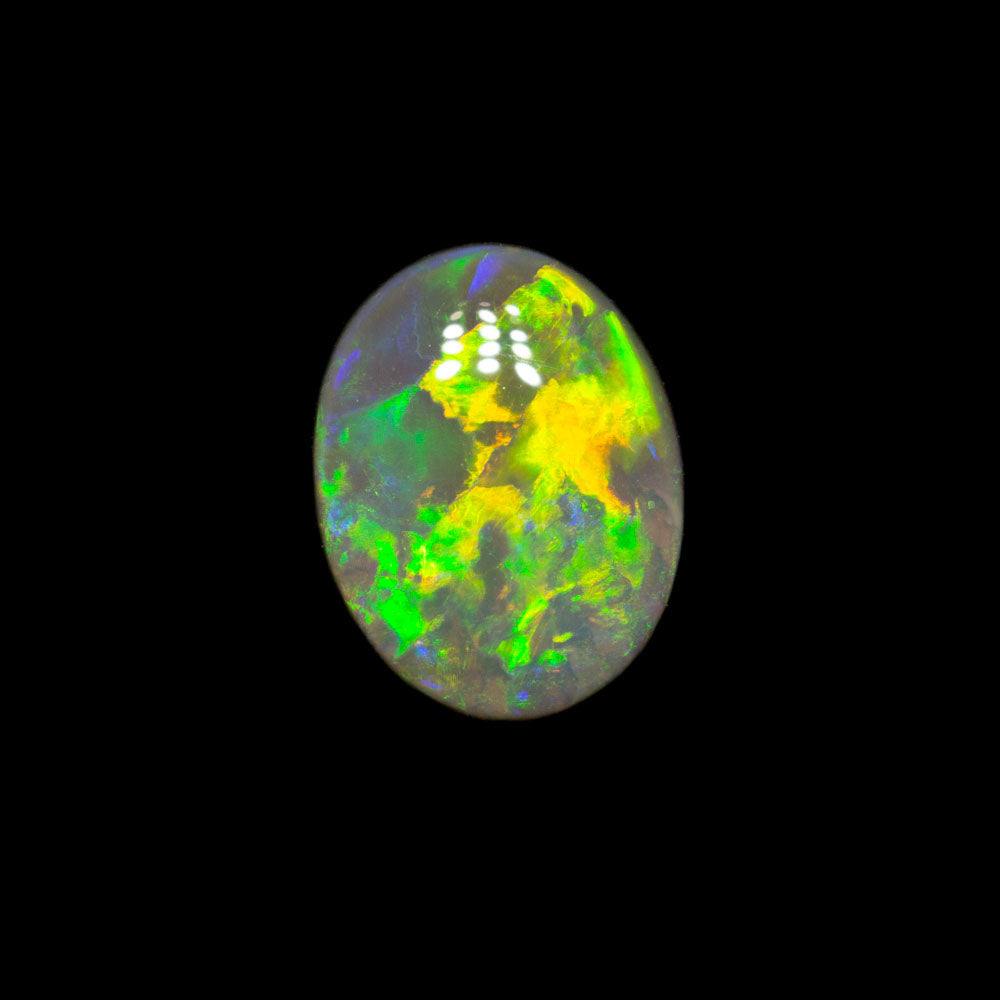 0.83 ct dark opal 8.2x6.4x2.3mm