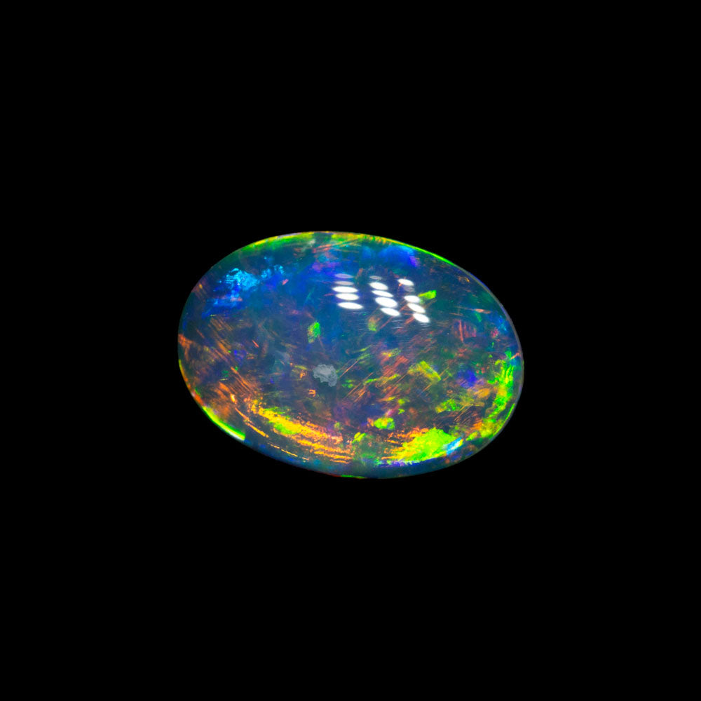 0.83 ct double-sided crystal opal 9.2x6.5x2mm