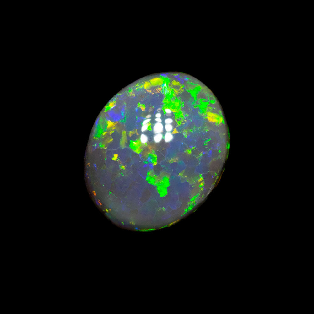 0.83 ct double-sided dark opal 7.5x6.2x2.8mm