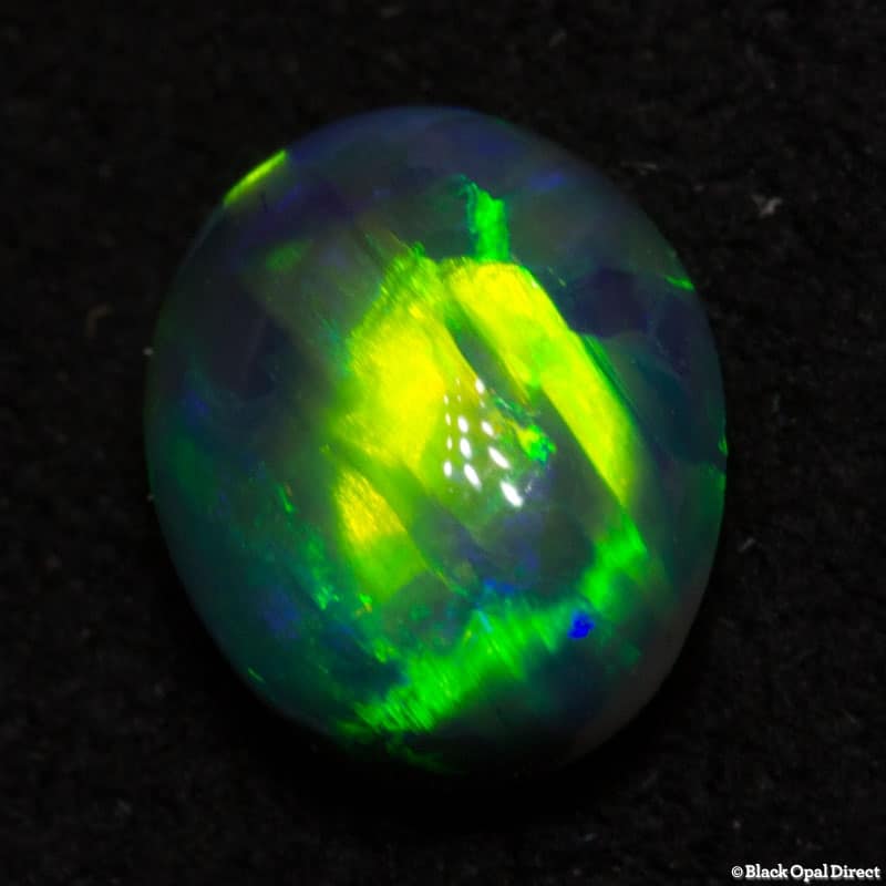 0.86 ct black opal gem 7x6x4mm