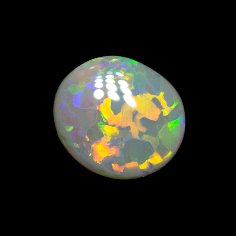 0.88 ct dark opal 8.7x7.7x1.9mm