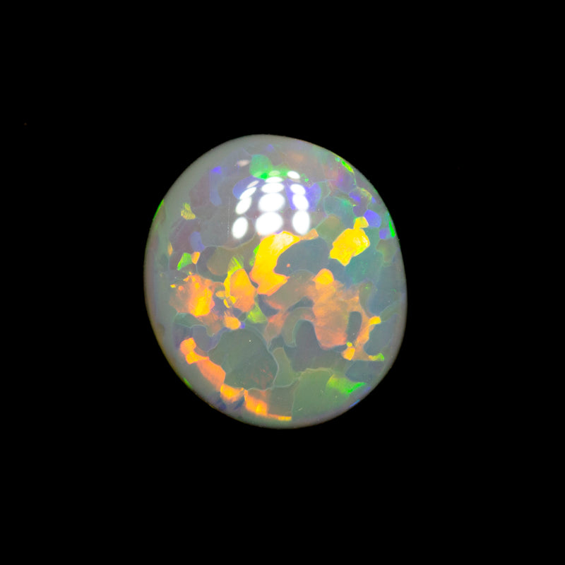 0.88 ct dark opal 8.7x7.7x1.9mm