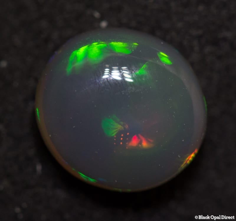 0.88 ct black crystal opal 6.5x6x3mm