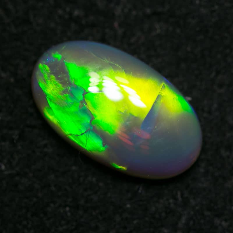 0.88 ct double sided crystal opal 9x5x2.5mm