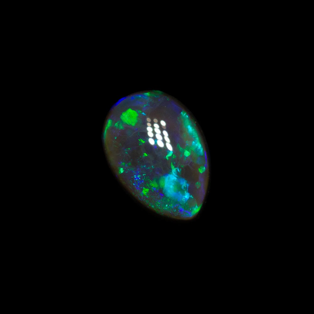 0.89 ct black crystal opal 7.6x5.3x3.3mm