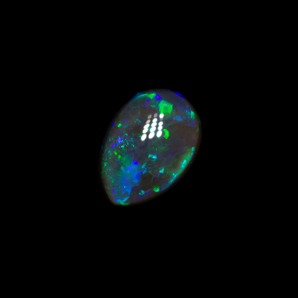 0.89 ct black crystal opal 7.6x5.3x3.3mm