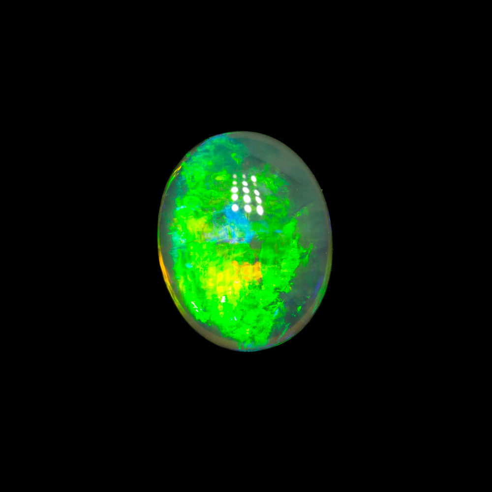 0.91 ct double-sided crystal opal 7.5x5.9x3.2mm