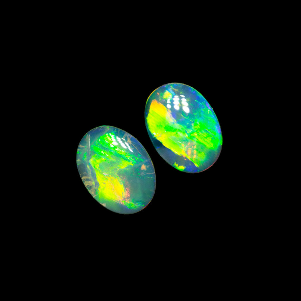 0.91 ct crystal opal pair 6.6x4.8x2mm