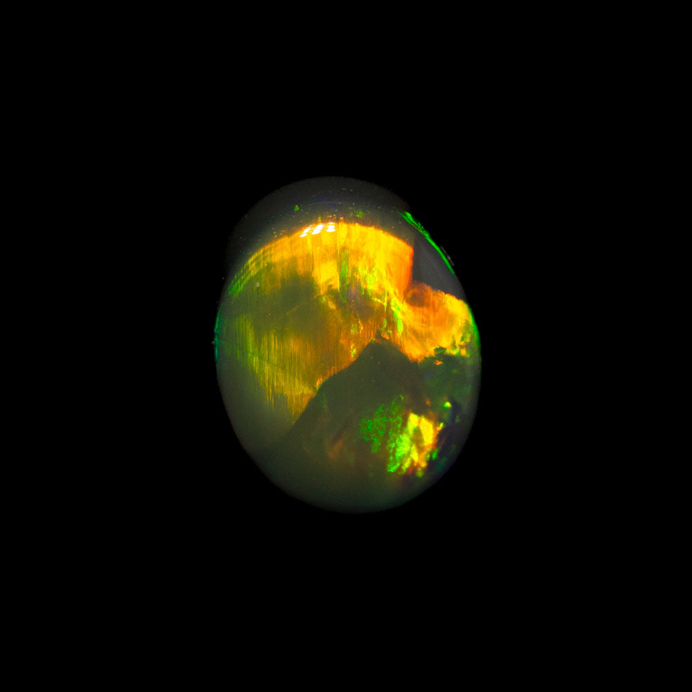 0.91 ct black opal 7.2x5.6x3.1mm
