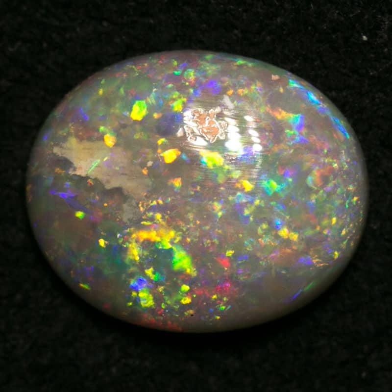 0.91 ct dark opal 8x6.5x2mm