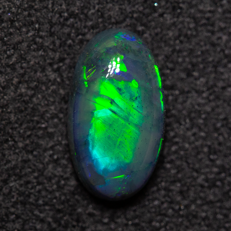 0.92 ct black opal 8.6x4.9x3.2mm