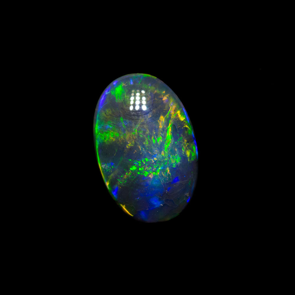 0.93 ct black opal 9.3x6.2x2.3mm