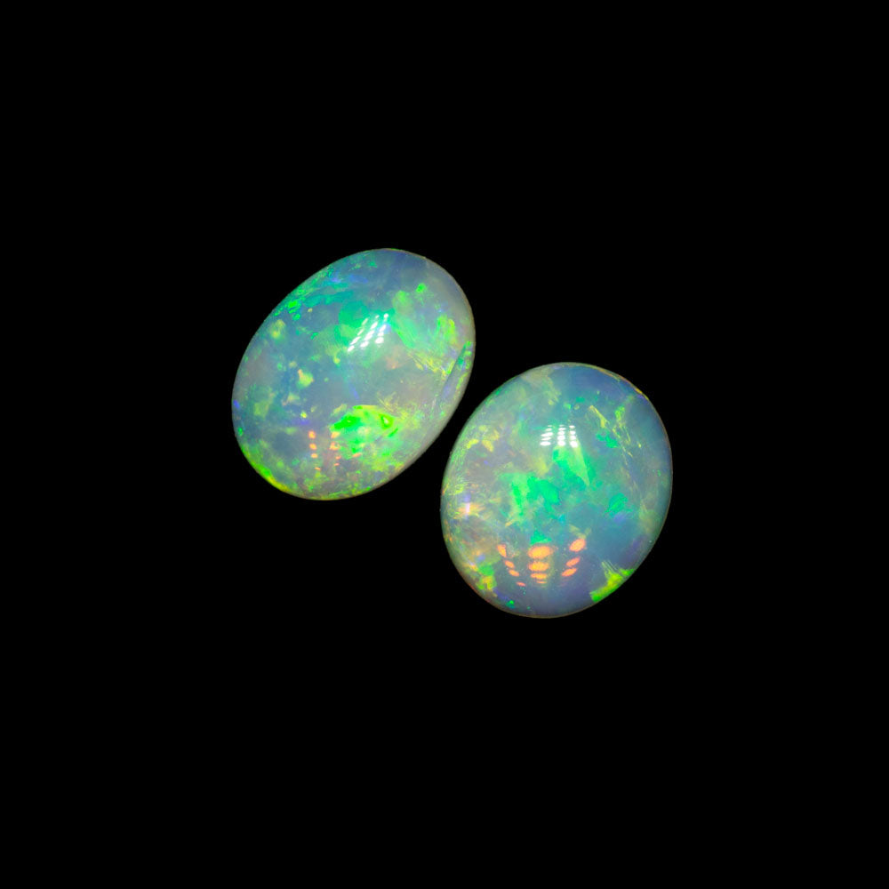 0.95 ct crystal opal pair 6x5.2x2.3mm