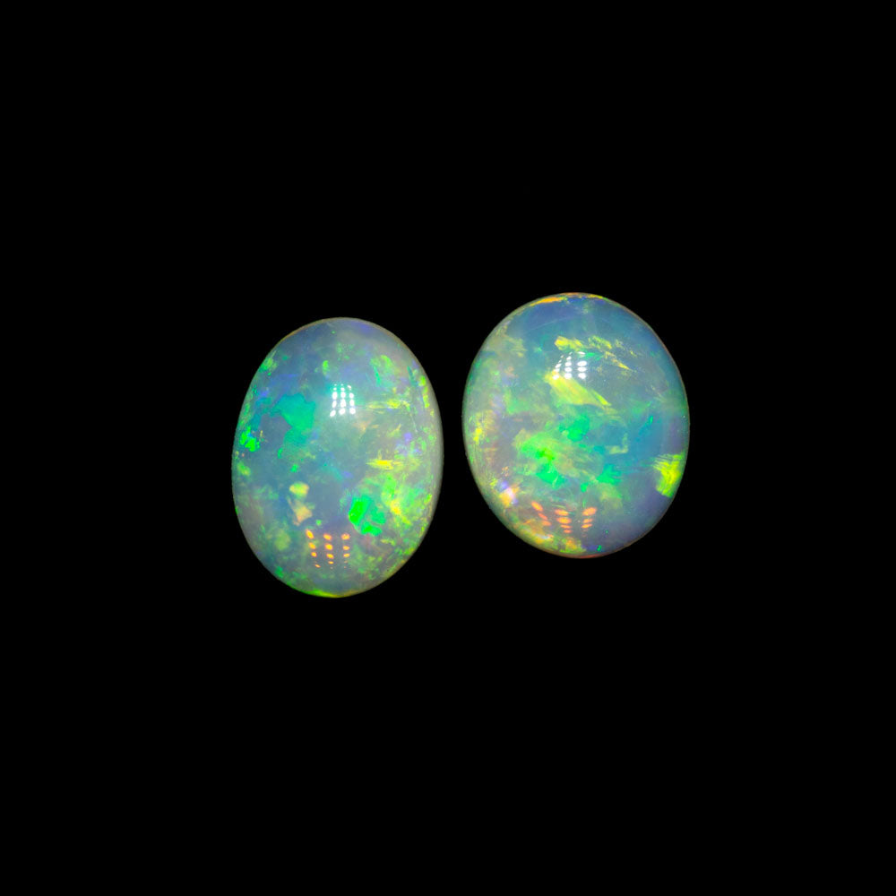 0.95 ct crystal opal pair 6x5.2x2.3mm
