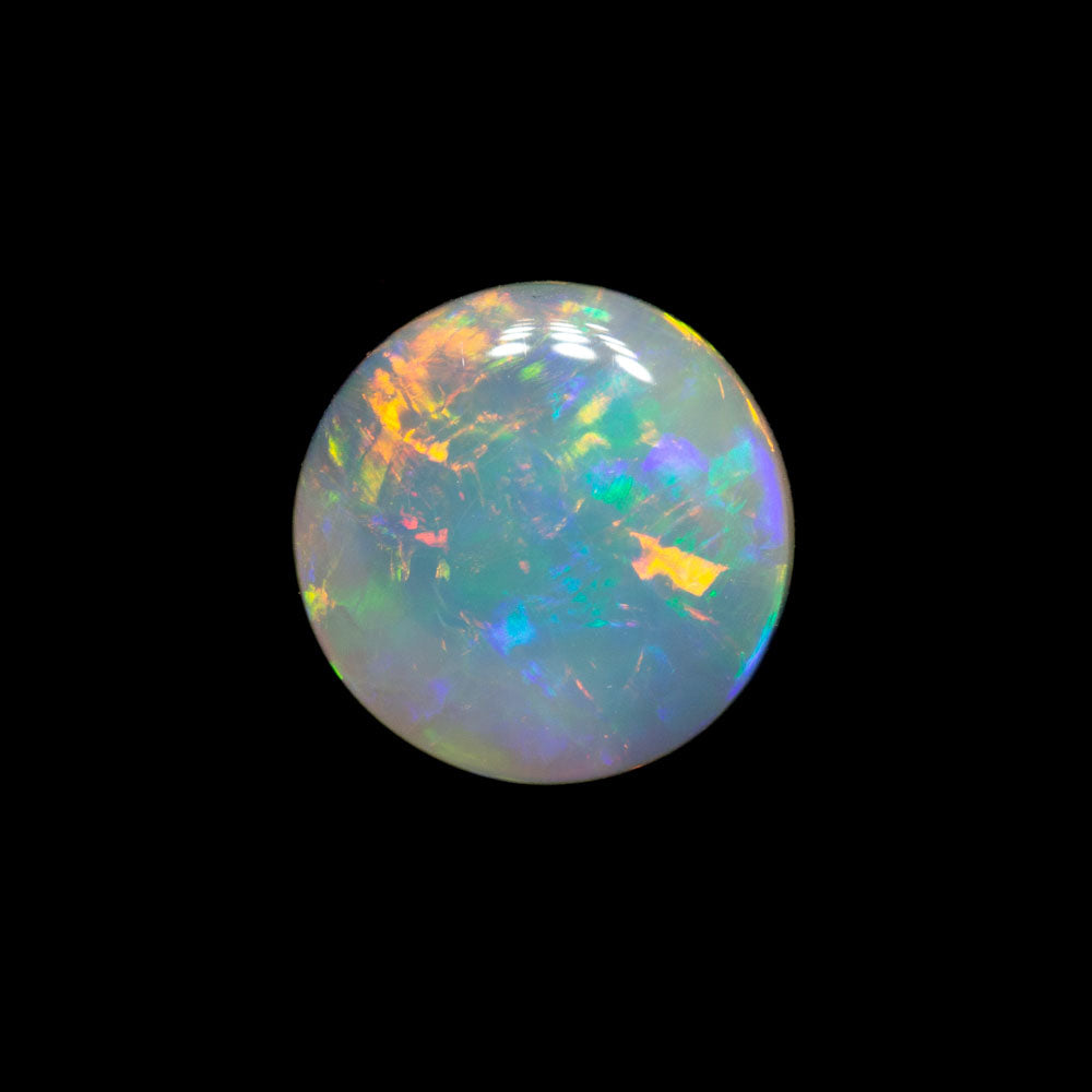0.95 ct dark opal 7.6x7.5x2.5mm