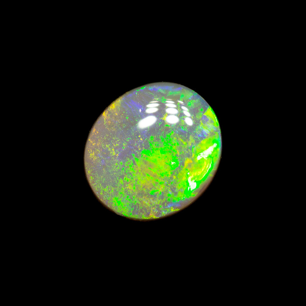 0.96 ct dark opal 7.3x6.5x2.8mm