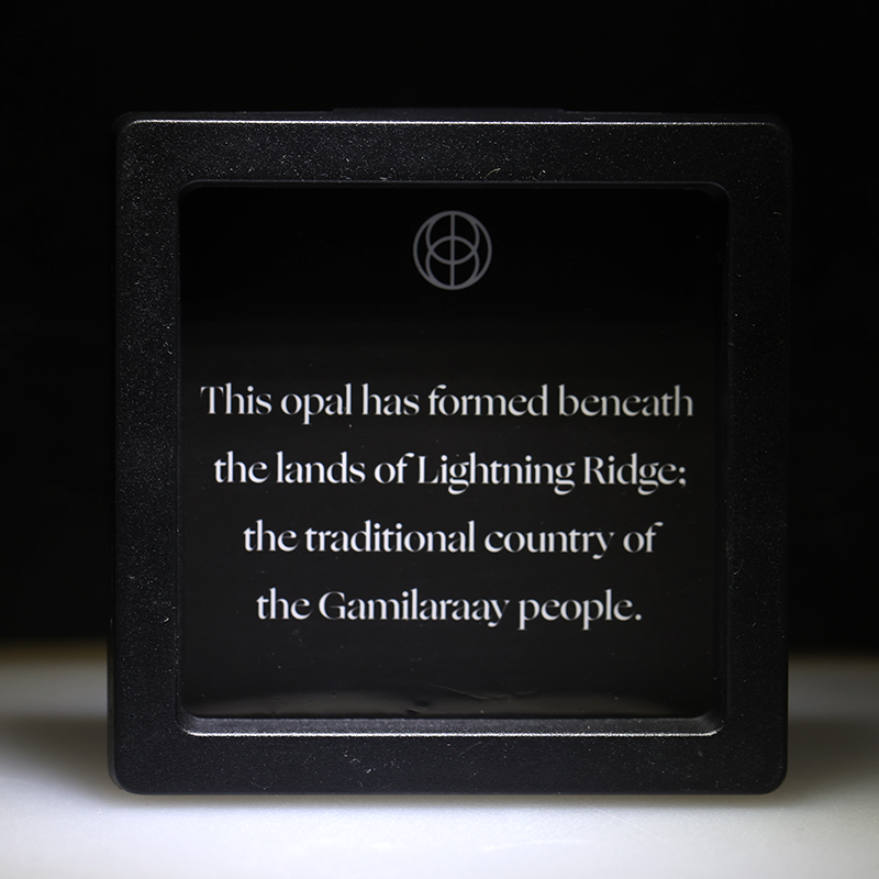 2.02 ct black opal treasure box