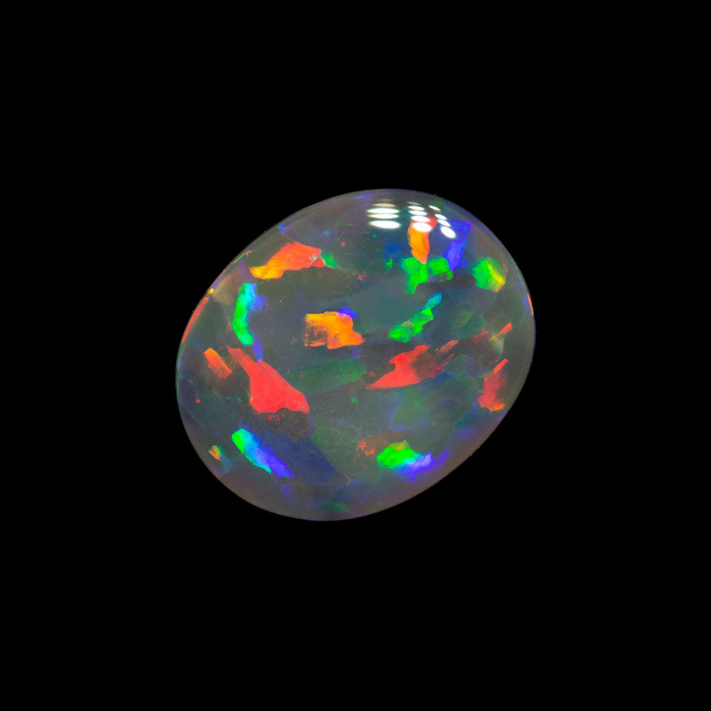 0.98 ct dark opal 10.2x8.4x1.7mm