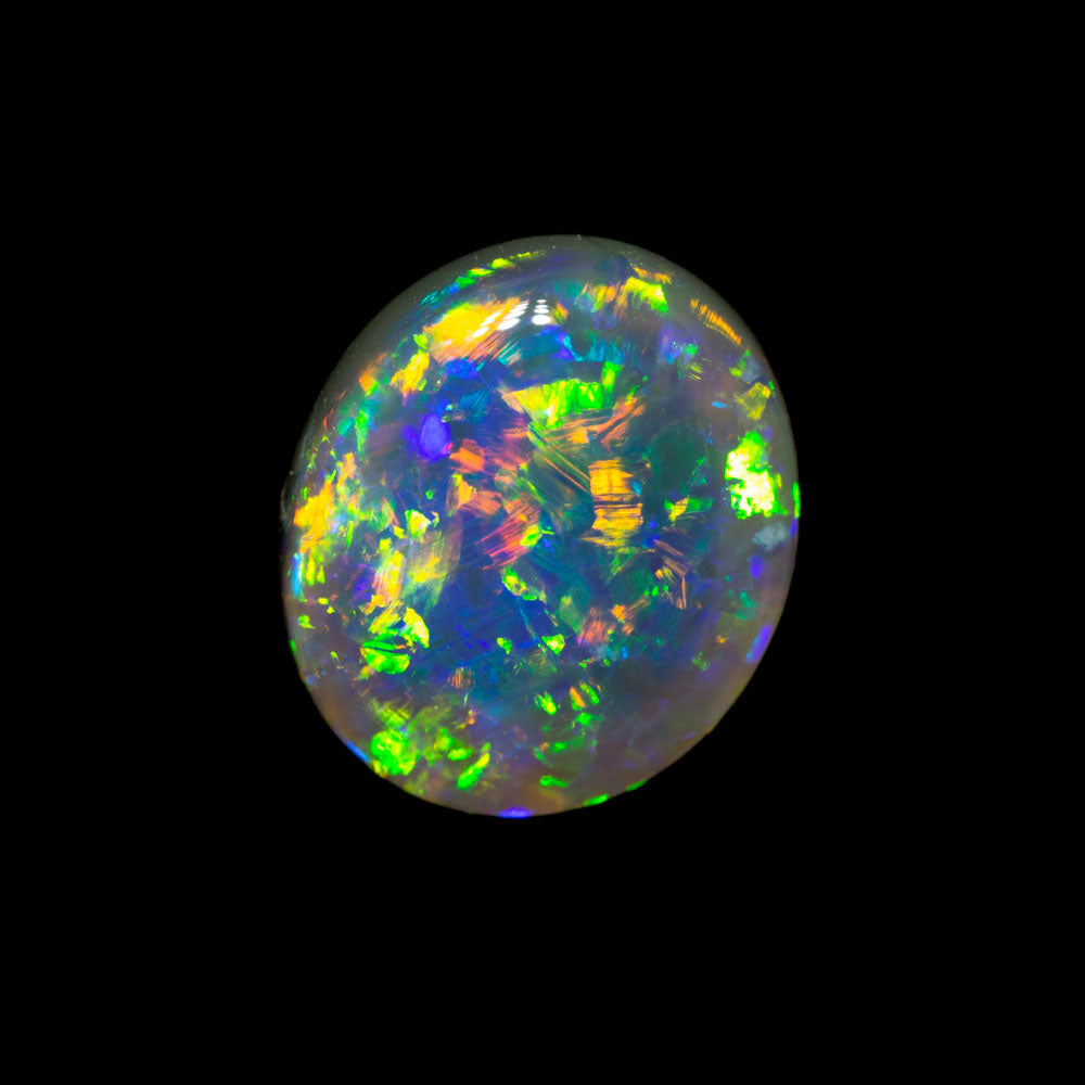 1.59 ct gem dark opal 8.8x7.6x3.7mm