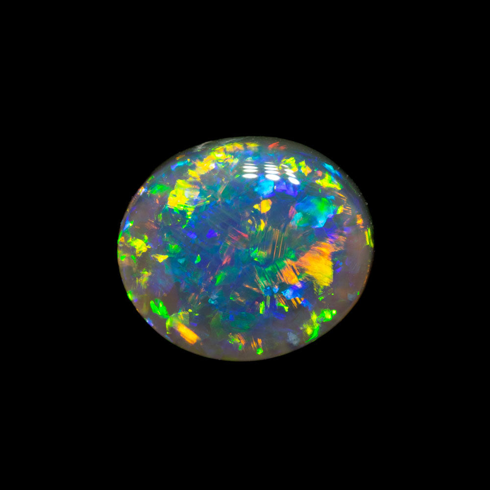 1.59 ct gem dark opal 8.8x7.6x3.7mm