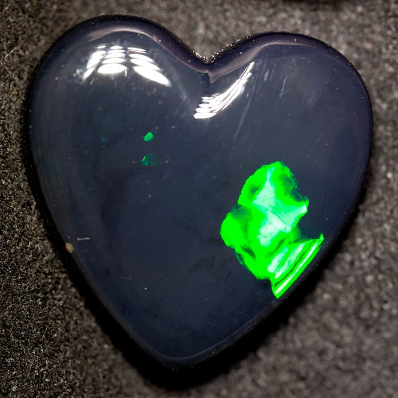 23.71 ct black opal heart 23x23x7mm for Mark