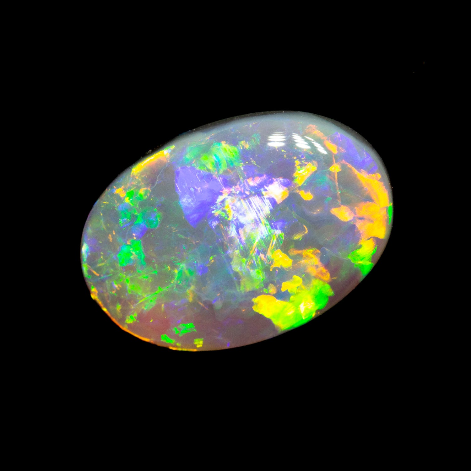 2.28 ct gem black opal 12x8.3x3.5mm