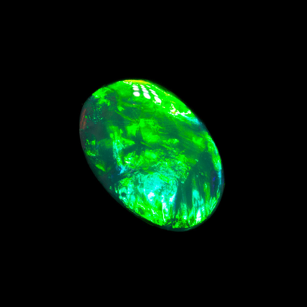 1.00 ct black opal 8.4x5.9x2.8mm