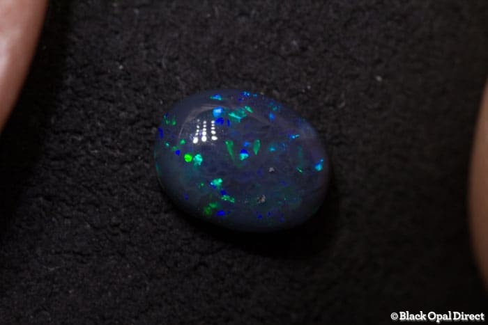 1.00 ct black opal 8x6x3mm