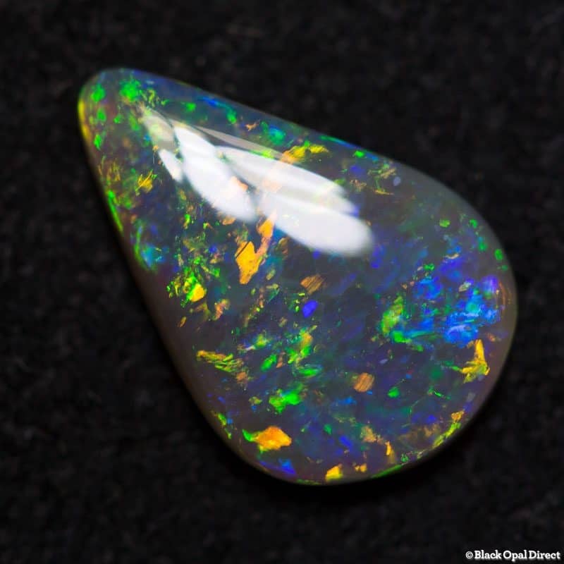1.00 ct drop shaped crystal opal 10.5x7x2mm