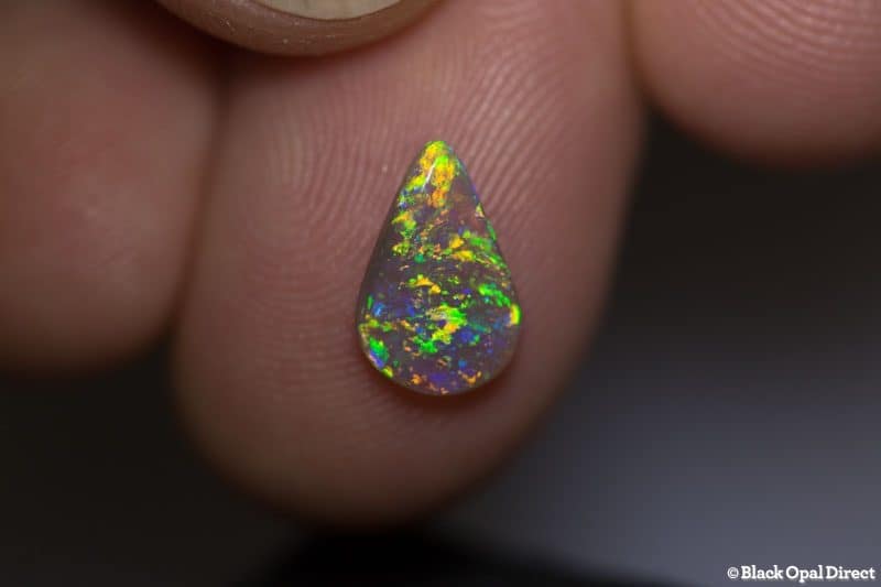 1.00 ct drop shaped crystal opal 10.5x7x2mm