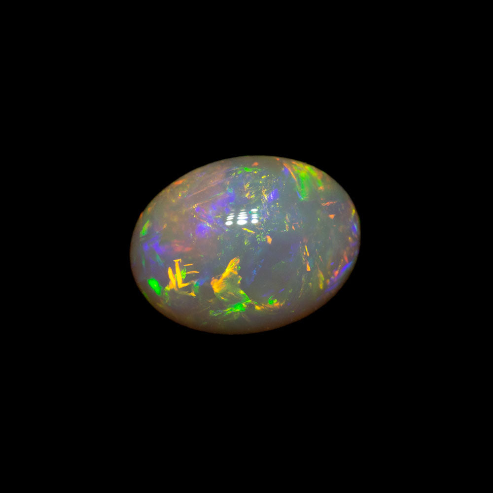 Australian 1.01 ct dark crystal opal 8x6.1x3.4mm | Black Opal Direct