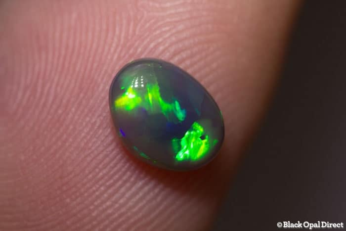 1.01 ct black opal 8x6x3mm