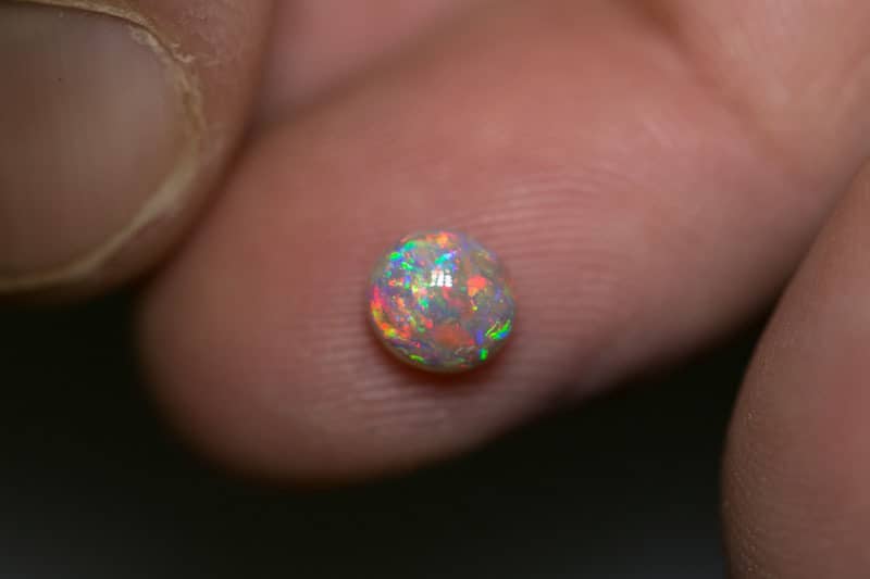 1.01 ct double sided gem crystal opal 6.2x5.8x5mm