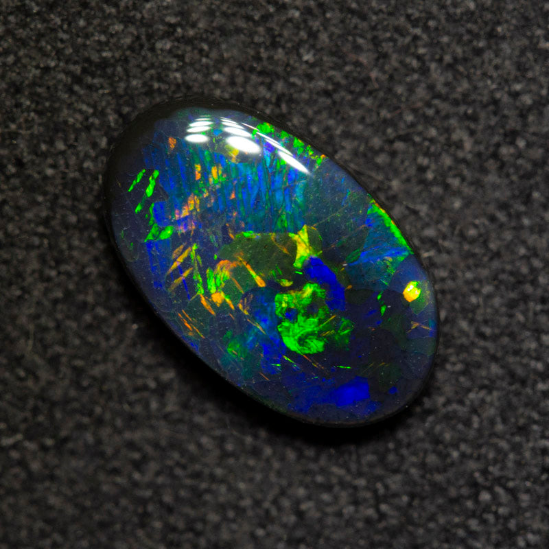 1.02 ct black opal 9.6x5.2x2.8mm